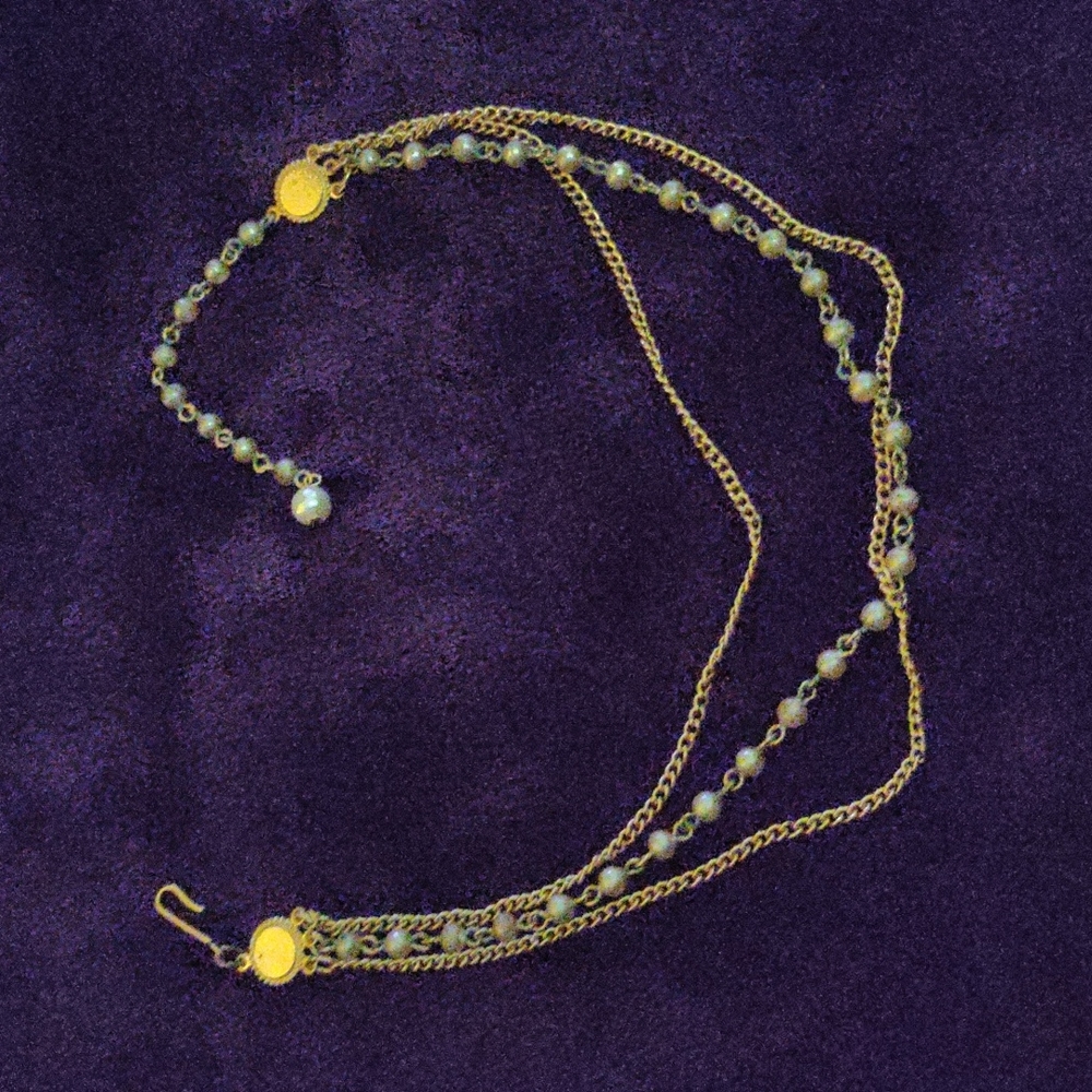 Vintage Lisner Pearl ankle bracelet